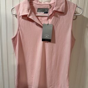 Cutter & Buck Women's Pink Sleeveless Golf Top